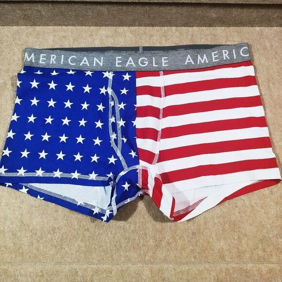 American Eagle Outfitters American Flag Print Boxer Briefs -J - Picture 2 of 3